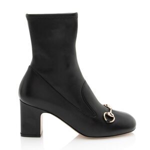 Gucci Leather Horsebit Ankle Boots - Size 7 / 37